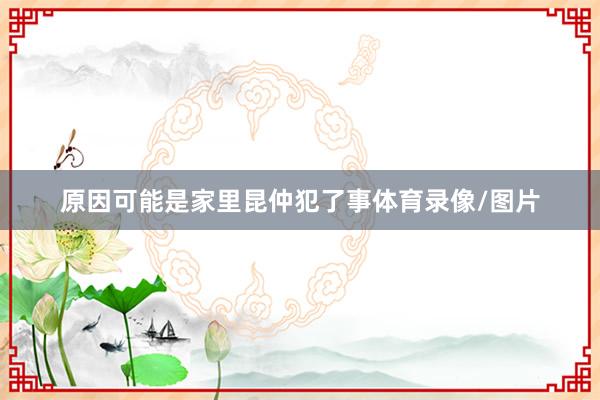 原因可能是家里昆仲犯了事体育录像/图片
