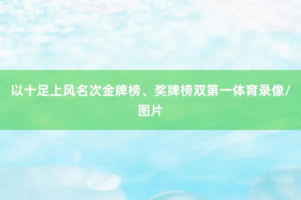 以十足上风名次金牌榜、奖牌榜双第一体育录像/图片