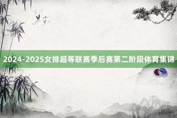 2024-2025女排超等联赛季后赛第二阶段体育集锦