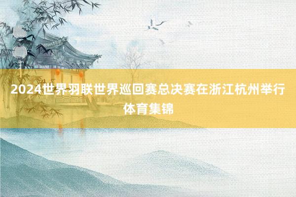 2024世界羽联世界巡回赛总决赛在浙江杭州举行体育集锦