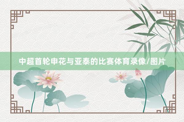 中超首轮申花与亚泰的比赛体育录像/图片